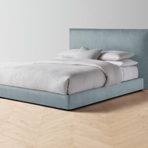 The Wythe Bed - Mohair Slate Blue