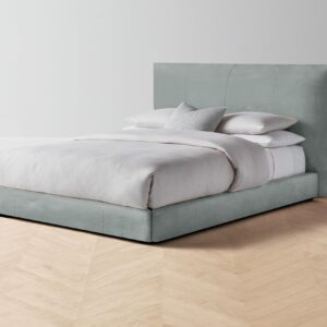The Wythe Bed - Nubuck Leather Tide