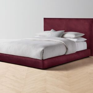 The Wythe Bed - Performance Velvet Merlot