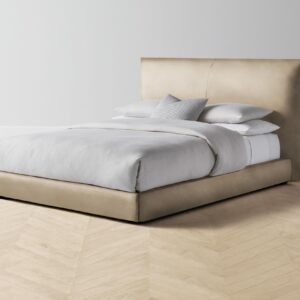 The Wythe Bed - Performance Velvet Taupe