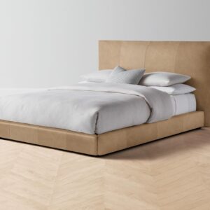 The Wythe Bed - Tuscan Leather Camel